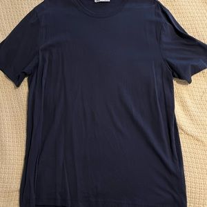 XL Zara Basic Medium Weight T-Shirt (Navy Blue)